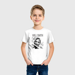 Футболка хлопковая детская Will Smith, цвет: белый — фото 2
