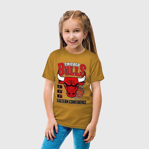 Детская футболка Chicago Bulls NBA / Горчичный – фото 4