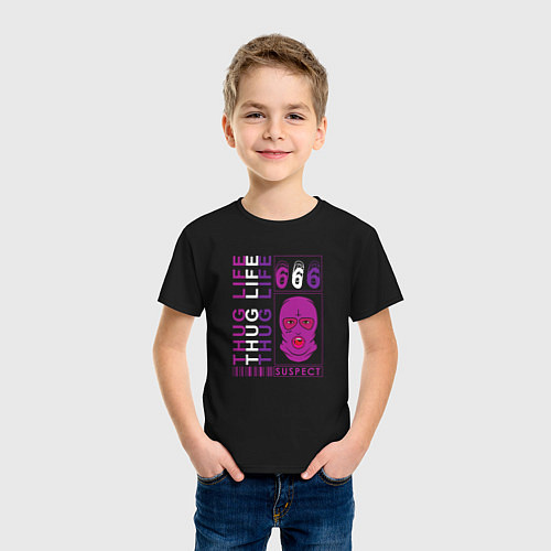 Детская футболка Криминальная жизнь / Черный – фото 3