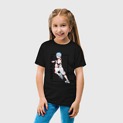 Футболка хлопковая детская Бакскетбол Куроко Тэцуя Куроко, цвет: черный — фото 2