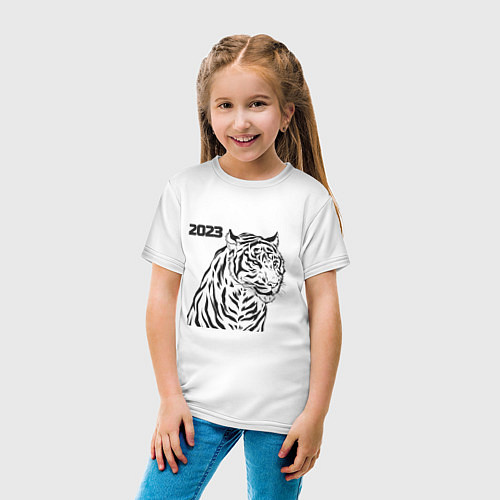 Детская футболка ТиГрРрА / Белый – фото 4