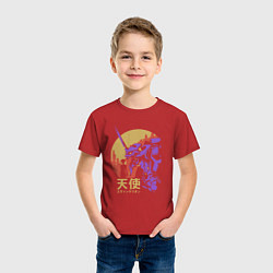 Футболка хлопковая детская Евангелион 01, цвет: красный — фото 2