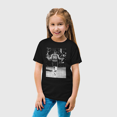 Детская футболка Стефен Карри, живое фото / Черный – фото 4