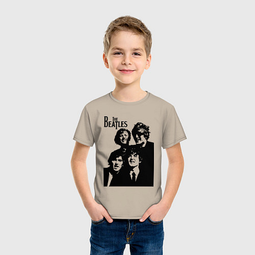 Детская футболка Выше них только звёзды! / Миндальный – фото 3