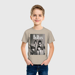 Футболка хлопковая детская Легендарные музыканты, цвет: миндальный — фото 2