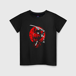 Детская футболка САМУРАЙ С МЕЧОМ MOTO SAMURAI KATANA JAPAN