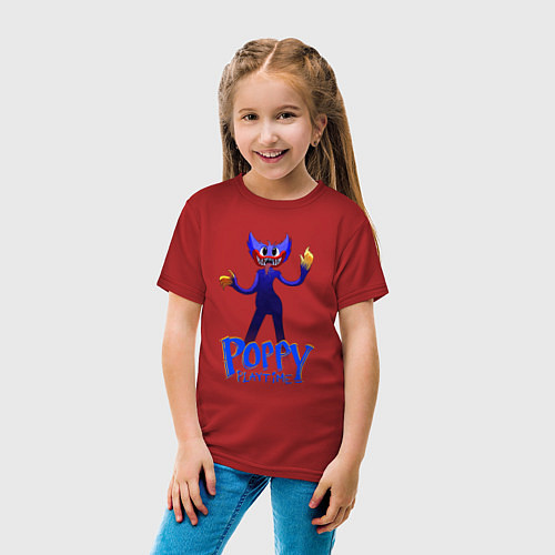 Детская футболка POPPY PLAYTIME ХАГИ ВАГИ ЛОВИТ ТЕБЯ / Красный – фото 4