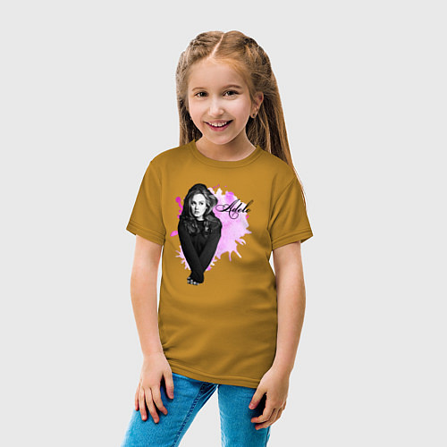Детская футболка Адель / Горчичный – фото 4