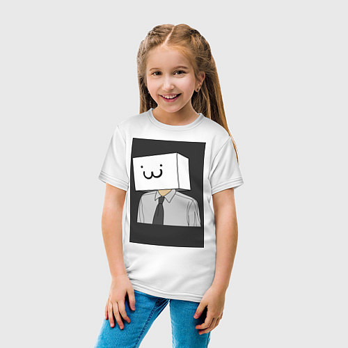 Детская футболка Smile :3 / Белый – фото 4