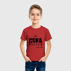 Футболка хлопковая детская CSKA since 1911, цвет: красный — фото 2