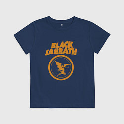 Футболка хлопковая детская Black Sabbath Vol 4 Рок группа, цвет: тёмно-синий