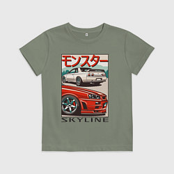 Детская футболка Nissan Skyline Ниссан Скайлайн