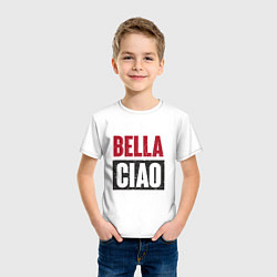 Футболка хлопковая детская Bella Ciao - Money Heist, цвет: белый — фото 2