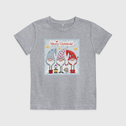 Детская футболка Гномы Счастливого рождества