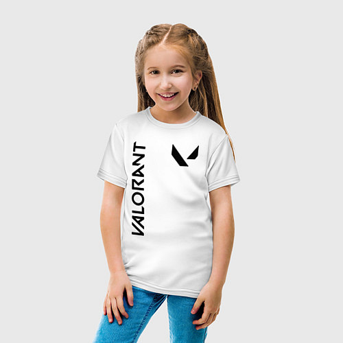 Детская футболка Valorant геймплей / Белый – фото 4