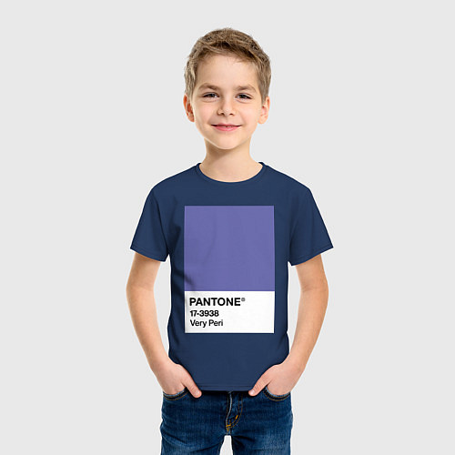 Детская футболка Цвет Pantone 2022 года - Very Peri / Тёмно-синий – фото 3