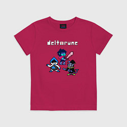Футболка хлопковая детская Deltarune Дельтарун, цвет: маджента
