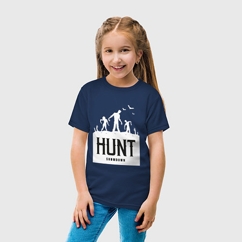 Детская футболка Выходим на охоту / Тёмно-синий – фото 4