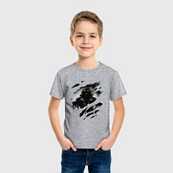 Футболка хлопковая детская THE GUY DISTURBED РОК, цвет: меланж — фото 2