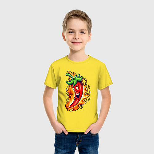 Детская футболка Огненный перец / Желтый – фото 3