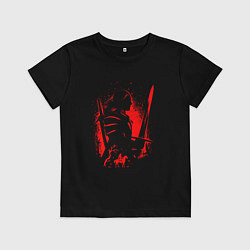 Детская футболка ВЕДЬМАК И ПЛОТВА, РУНЫ, БРЫЗГИ КРАСОК