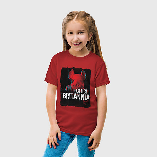 Детская футболка WATCH DOGS LEGION PIGGY MASK / Красный – фото 4