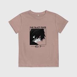 Футболка хлопковая детская Хвост Феи Fairy Tail, Зереф Zeref, цвет: пыльно-розовый