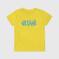 Детская футболка ARCANE LEAGUE OF LEGENDS NEON LOGO