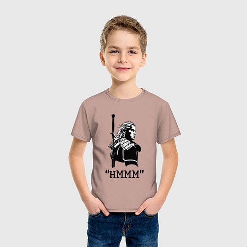 Детская футболка The Witcher HMMM / Пыльно-розовый – фото 3