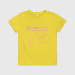 Детская футболка BLACKPINK АВТОГРАФЫ БЛЭКПИНК