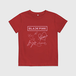 Детская футболка BLACKPINK АВТОГРАФЫ БЛЭКПИНК