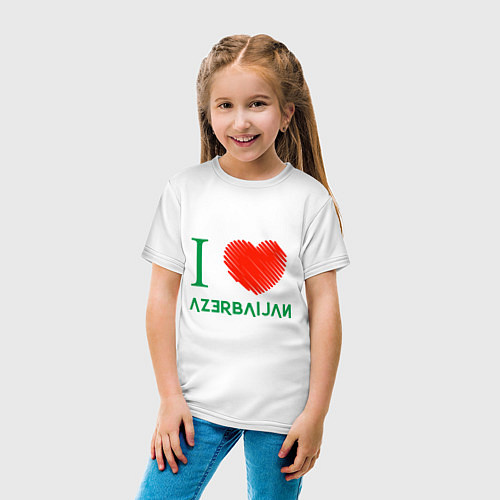 Детская футболка Love Azerbaijan / Белый – фото 4