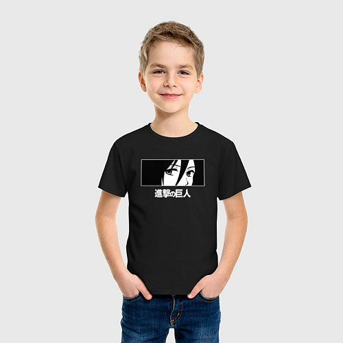 Детская футболка МИКАСА АККЕРМАН MIKASA ACKERMAN / Черный – фото 3