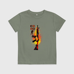 Детская футболка CS GO Винтовка M4A4 HOWL