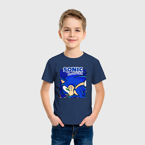Детская футболка Sonic Adventure Sonic / Тёмно-синий – фото 3