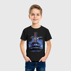 Футболка хлопковая детская Mustang - лучший среди равных!, цвет: черный — фото 2