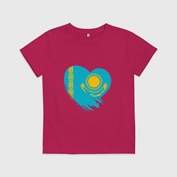 Детская футболка Сердце - Казахстан