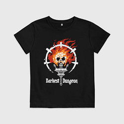 Детская футболка Darkest Dungeon skull logo