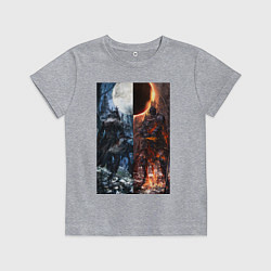 Детская футболка Dark Souls x Bloodborne Дарк Соулс