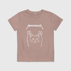 Детская футболка МЯУТАЛИКА металлика кот
