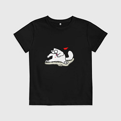 Детская футболка Кот Саймон Сердечко Love