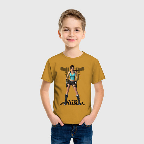 Детская футболка Tomb Raidеr / Горчичный – фото 3