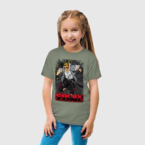 Детская футболка Sketch jump / Авокадо – фото 4