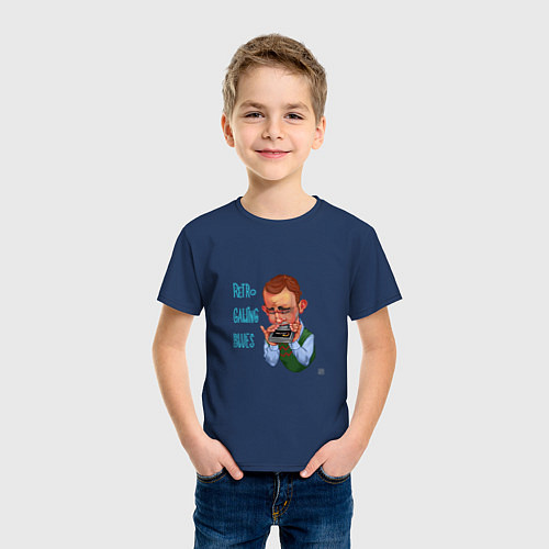 Детская футболка Геймер-блюз / Тёмно-синий – фото 3