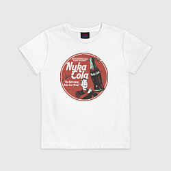 Футболка хлопковая детская Nuka Cola Ice Cold Retro, цвет: белый