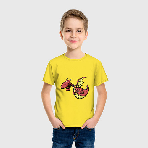 Детская футболка Смешной Фил / Желтый – фото 3
