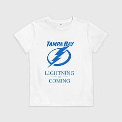 Детская футболка Tampa Bay Lightning is coming, Тампа Бэй Лайтнинг