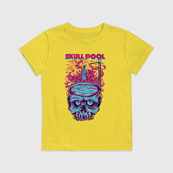 Детская футболка Череп с бассейном
