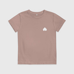 Футболка хлопковая детская Душа Монстра, цвет: пыльно-розовый