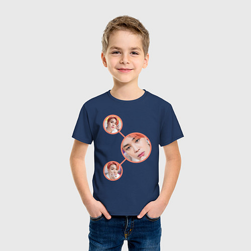 Детская футболка Jimin Boy With Luv / Тёмно-синий – фото 3